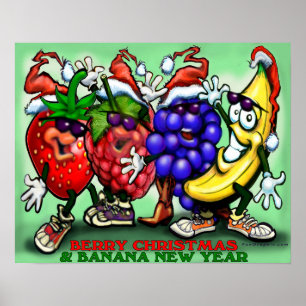 Berry Christmas Poster