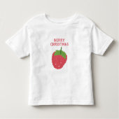 Berry Christmas Raspberry Fruit Design Kleinkind T-shirt (Vorderseite)