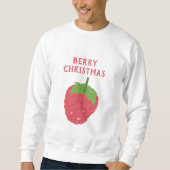 Berry Christmas Raspberry Fruit Design Sweatshirt (Vorderseite)