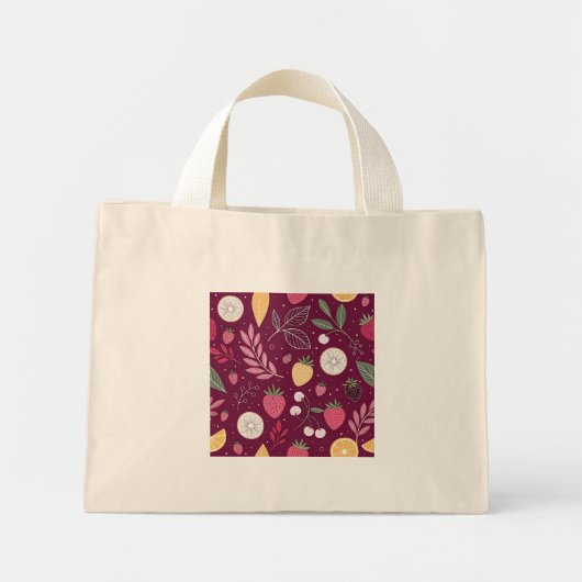 Berry Citrus Tiny Tote – Mini Frucht Geschenktüte Stoffbeutel (Vorne)