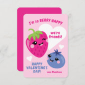 Berry Classroom Valentine Cards für Kinder Dankeskarte (Vorne/Hinten)