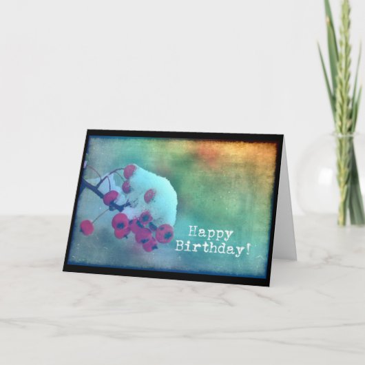 Berry Cold, Geburtstag Karte (Vorderseite)