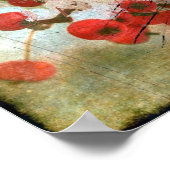 Berry Cold Grunge Poster (Ecke)