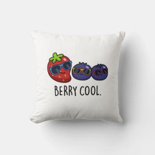 Berry Cool Funny Strawberry Blueberry Pub Kissen