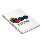 Berry Cool Funny Strawberry Blueberry Pub Notizblock (Rechte Seite)
