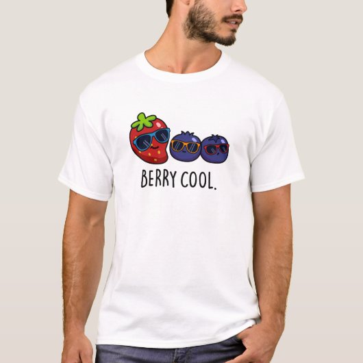 Berry Cool Funny Strawberry Blueberry Pub T-Shirt (Vorderseite)
