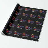 Berry Cool Funny Strawberry Blueberry Pun Dark BG Geschenkpapier (Ungerollt)
