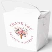 Berry Cool Happy Birthday Ice Creme Party Geschenkschachtel (Rückseite)