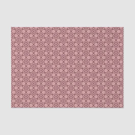 Berry Cream Folk Western Hütte Pink Lace Seidenpapier (Vorderseite)