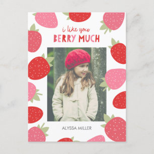 Berry Cute Classroom Valentine Feiertagspostkarte