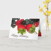 Berry Delight Happy Birthday Card Karte (Gelbe Blume)