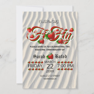 Berry Einladung, Goldene Hochzeit, 50 Jahre alt Einladung