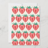 Berry Erdbeeren Kindergeburtstag Einladung (Rückseite)