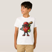 Berry ernst mit Softball - Strawberry Softball T-Shirt (Vorne ganz)
