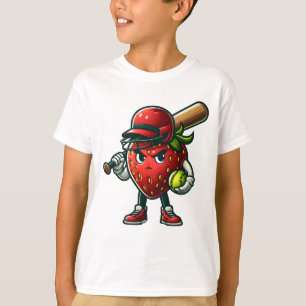 Berry ernst mit Softball - Strawberry Softball T-Shirt
