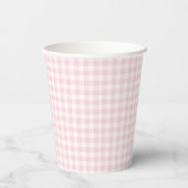 Berry Erste Erdbeere Rosa Schleife Erster Geburtst Pappbecher (Rückseite)