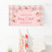 Berry Erste Süße 1. Geburtstag Erdbeere Banner (Insitu)