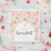 Berry erster Erdbeeren-Kindergeburtstag Serviette