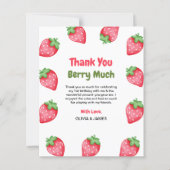 Berry Erster Geburtstag 1. Geburtstag Dankeschön K (Vorderseite)