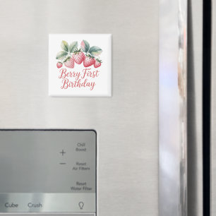 Berry Erster Geburtstag Erdbeer Eine Süße Berry Magnet