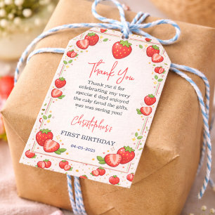 Berry Erster Geburtstag Erdbeere 1. Geburtstag Geschenkanhänger