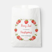 Berry Erster Geburtstag | Erdbeere 1. Geburtstag Geschenktütchen (Vorderseite)