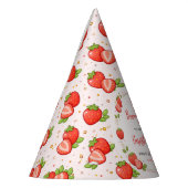 Berry Erster Geburtstag | Erdbeere 1. Geburtstag Partyhütchen (Links)