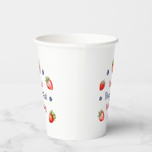 Berry erster Geburtstag Pappbecher (Rechts)