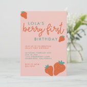 BERRY ERSTER INVITE EINLADUNG (Stehend Vorderseite)