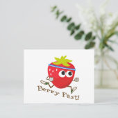 Berry Fast! Postkarte (Stehend Vorderseite)