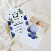 Berry First | 1. Geburtstag | Blaubeere | Blau Einladung
