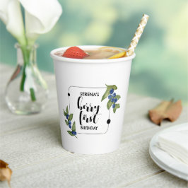 Berry First | 1. Geburtstag | Blaubeere | Miminal Pappbecher