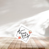 Berry First | 1. Geburtstag | Erdbeere | Modern Untersetzer