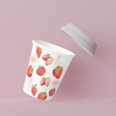 Berry First | 1. Geburtstag | Erdbeere | Muster Pappbecher