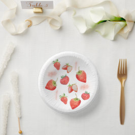 Berry First | 1. Geburtstag | Erdbeere | Muster Pappteller