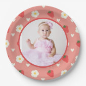 Berry First 1. Geburtstag Foto Pappteller (Vorderseite)