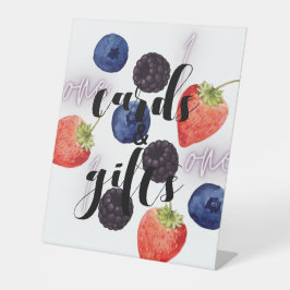 Berry First | 1. Geburtstag | Gemischte Berry | Ge Sockelschild