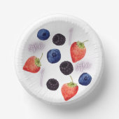 Berry First | 1. Geburtstag | Gemischte Berry | Mu Pappteller (Vorderseite)