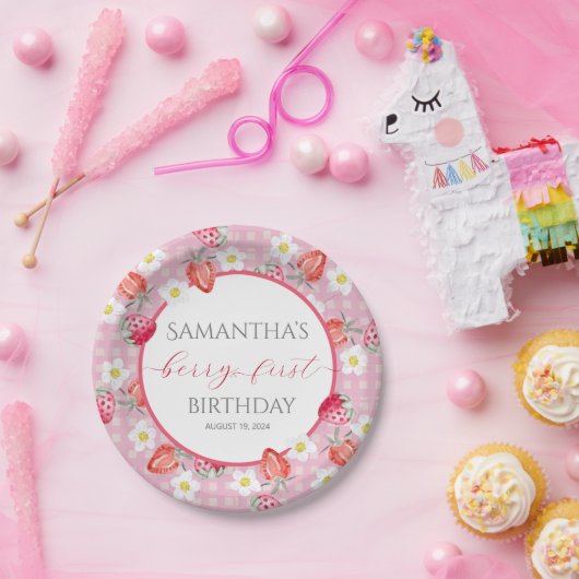 Berry First 1. Geburtstag Papierplatte Pappteller (Party)