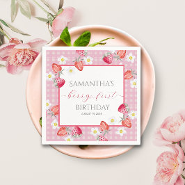 Berry First 1. Geburtstag Papierplatte Serviette