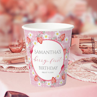 Berry First 1. Geburtstag Pappbecher