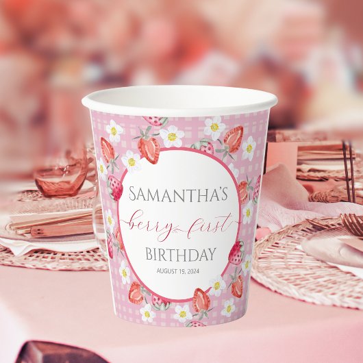 Berry First 1. Geburtstag Pappbecher