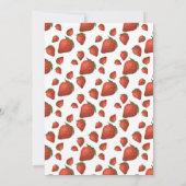 Berry First 1. Geburtstag Party Einladung (Rückseite)