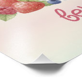 Berry First 1. Geburtstagsfeier Poster (Ecke)
