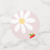 Berry First 1. Strawberry Birthday Konfetti (Klein Vorderseite)