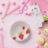 Berry First 1. Strawberry Birthday Pappteller (Party)