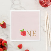 Berry First 1. Strawberry Birthday Serviette (Beispiel)