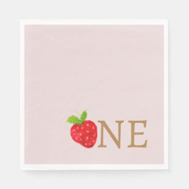 Berry First 1. Strawberry Birthday Serviette