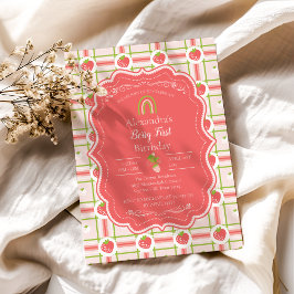 Berry First Birthday 1. Geburtstag Einladung