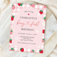 Berry First Birthday 1. Geburtstag Einladung